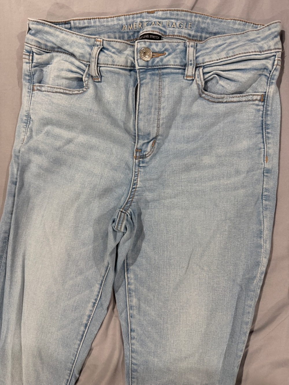 American Eagle Outfitters Light Blue High-Rise Slim Jeans